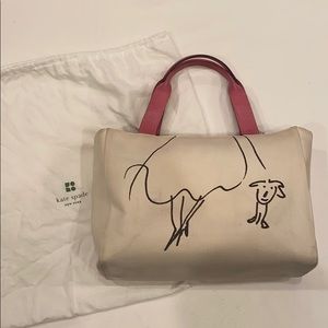 Kate Spade Maria Kalman Tote Bag w/ Dog Drawing